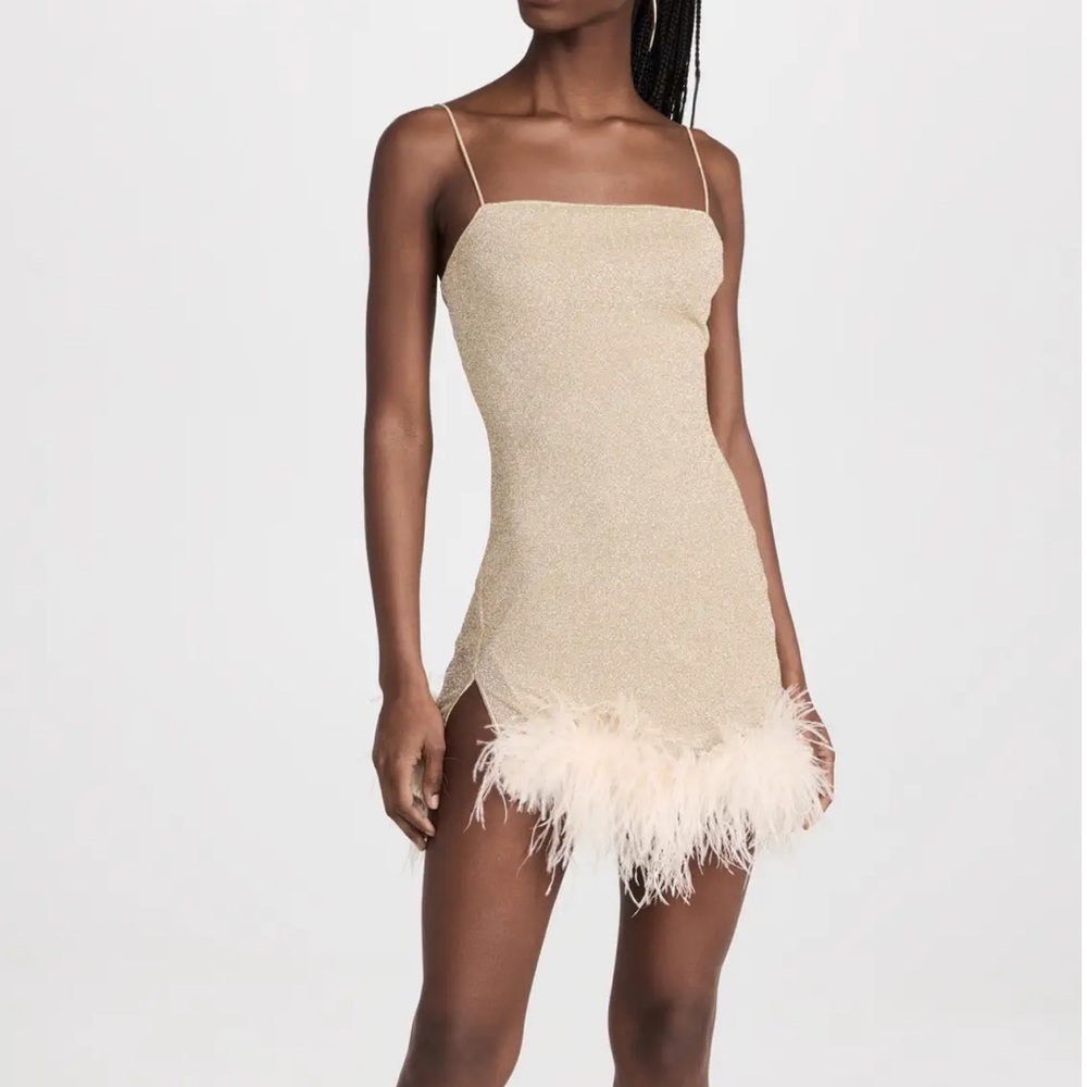 Oseree Lumire Plumage mini dress